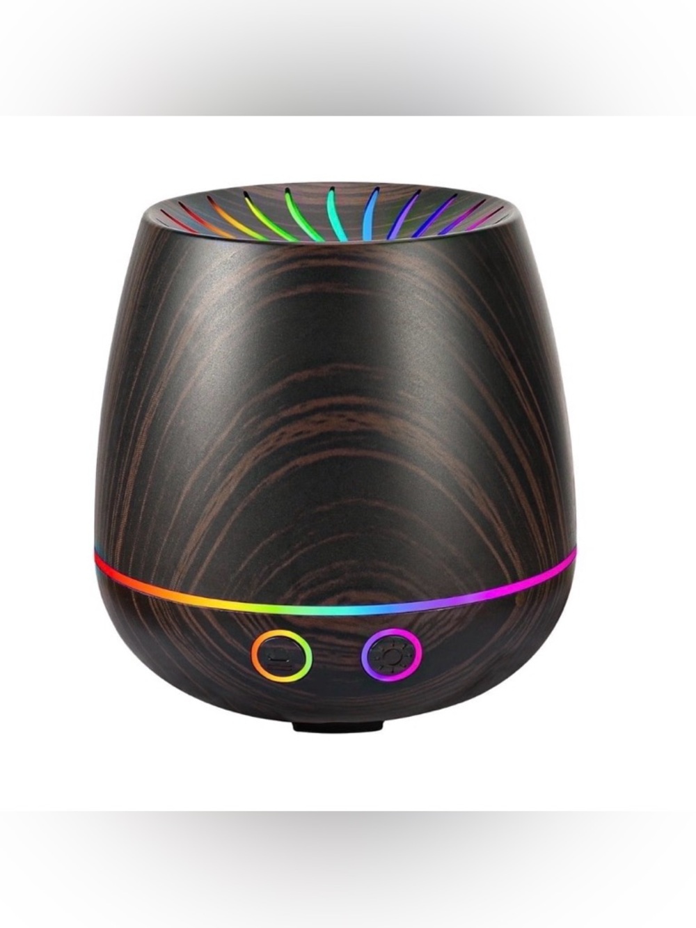 Noahstrong Essential Oil Diffuser, 120ml Aromatherapy 7 Colors Black Oak Grain